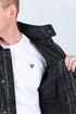 Mens Black Platini Western Leather Jacket - Vintage Cowboy Style