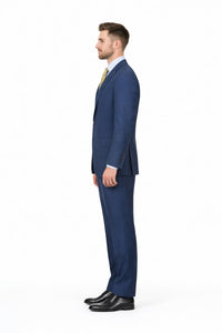 Modern Fit Tiglio Wool Double-Breasted Suit – Premium Tailored Formal Suit