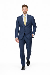 Modern Fit Tiglio Wool Double-Breasted Suit – Premium Tailored Formal Suit