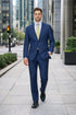 Modern Fit Tiglio Wool Double-Breasted Suit – Premium Tailored Formal Suit