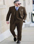 Linen Suit - Mens Summer Suits Brown Linen Color - Beach Wedding