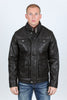 Mens Brown Platini Western Leather Jacket - Vintage Cowboy Style