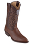 Brown Sharkskin Cowboy Boots J-Toe