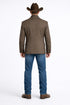 Men’s Brown Herringbone Tweed Cowboy Western Blazer – Classic Country Sport Coat Jacket for Ranch Wear, Cowboy Jacket