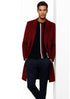 Mens Burgundy Wine Maroon Double Breasted Overcoats