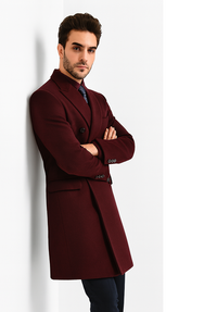Men's Burgundy ~ Wine ~ Maroon Overcoats