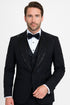 Black Italian Wool 3-Piece Modern Fit Tuxedo