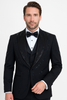 Black Italian Wool 3-Piece Modern Fit Tuxedo