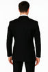 Mens Classic Wool Double Breasted Suit in Black