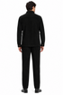 Mens Corduroy Shirt and Pants Walking Suit in Winter Cotton Fabric Casual in Color Black leisure Style