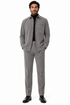 Mens Corduroy Shirt and Pants Walking Suit in Winter Cotton Fabric Casual in Color Grey leisure Style