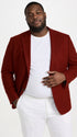 Mens Crimson Red Blazer – Classic Two-Button Wedding, Church, Business & Smart-Casual Sport Coat