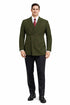 Mens Dark Green Winter Blazer - Hunter Sport Coat jacket Modern Fit 2 Buttons Style Notch