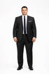 Mens Don Draper Solid Charcoal Grey Suit