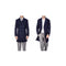 Mens Double Breasted Navy Peacoat Slim Fit - Fitted Wool Peacoat - Slim Cut