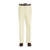 Mens Dress Pants - Party Pants Flat Front Regular Rise Slacks - Cream
