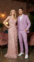 Men’s Dusty Rose 3 Piece Suit – Modern Pink Formal Suit Set for Wedding, Prom and Special Events Pinkish Color