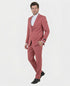 Mens Dusty Rose Three Piece Suit – Modern Formal 3PC Wedding and Prom Suit - Pink Coloe Modern Fit