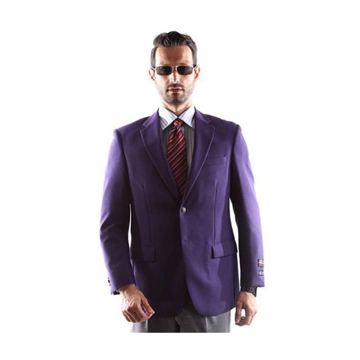 Mens Eggplant Color Extra Long Blazer Mens Extra Long Sport Coat OvercoatUSA