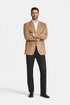 Mens Extra Long Camel Blazer - Mens Extra Long Sport Coat