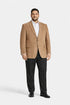 Mens Extra Long Camel Blazer - Mens Extra Long Sport Coat