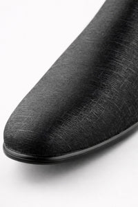 "Sharkskin" Black Couture 1910 Tuxedo Shoes