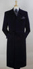 Mens Full Length Length Top Coat - Navy