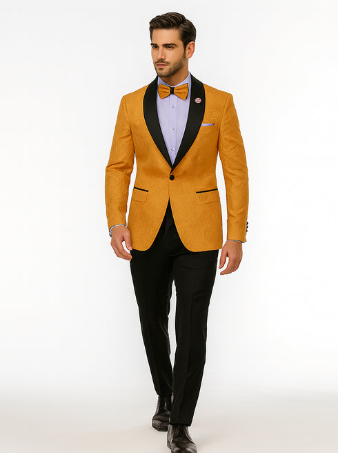 Classic Gold Formal Jacket for Men – Luxury Tuxedo Attire