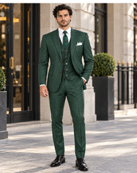 Mens Great Gatsby Outfit - 1920s Gangster Outfit Look in Hunter Green