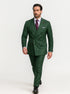 Modern Green Business Suit – Double-Breasted Formal Ensemble