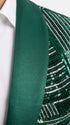 Mens Green Sequin Christmas Holiday Blazer – Luxury Party Jacket for New Year, Wedding and Festive Events New Year Jacket