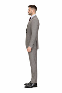 Slim Fit Tiglio Wool Suit – Modern Tailored Two-Piece Formal Suit