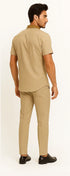 Men’s Houndstooth Walking Suit by Dreams by Zacchi – 2 MPiece Lei sure Set in camel- $99