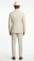 Mens Ivory Off White Double Breasted AI Capone Suit – Classic 1920s Vintage Gangster Style Formal Suit