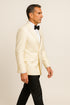 Ivory Double Breasted Tuxedo Dinner Jacket - Cream Dinner Jacket - Off White Tuxedos