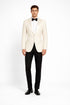 Men's James Bond Outfit Dinner Two Piece Ivory Tuxedo