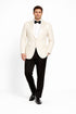 Men's James Bond Outfit Dinner Two Piece Ivory Tuxedo