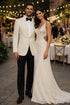 Men's James Bond Outfit Dinner Two Piece Ivory Tuxedo