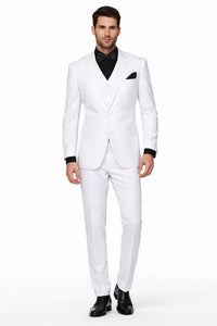 Mens John Travolta Grease Disco Suit in White