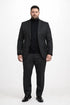 Men's John Wick Charcoal Or Black Suit Costume With Matching Turtle Neck Sweater