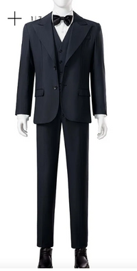 Mens Joker 2 Black 3-Piece Suit – Premium Movie-Inspired Cosplay Costume, Halloween & Formal Dress Outfit