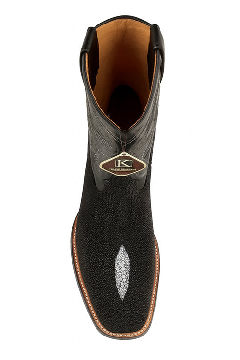 mens-king-exotic-boots-square-toe-stingray-single-stone-black