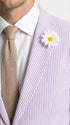 Mens Lavender Seersucker Blazer – Lightweight Striped Summer Sport Coat Casual Smart Formal Jacket