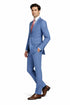 Mens Light Blue Suit Mantoni – Slim Fit Formal Suit for Summer and Weddings