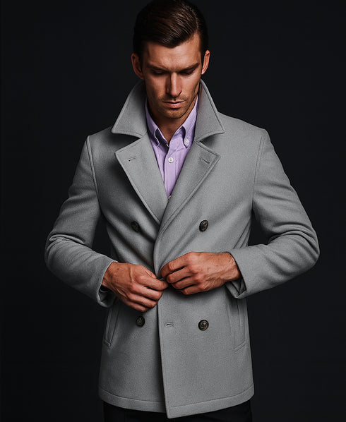 mens-light-grey-six-button-double-breasted-cheap-priced-mens-wool-peacoat-jacket