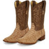 Men's Los Altos Caiman Tail Wide Square Toe Boots