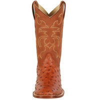 Men's Los Altos Ostrich Skin Wide Square Toe Boots - B