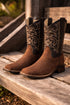 Men's Los Altos Wide Square Toe Crazy Leather Boots