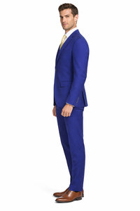 Mens Mantoni French Blue Suit – Stylish Blue Suit for Wedding, Business and Formal Wear
