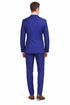 Mens Mantoni French Blue Suit – Stylish Blue Suit for Wedding, Business and Formal Wear